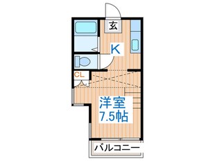 アリス桜木第１の物件間取画像